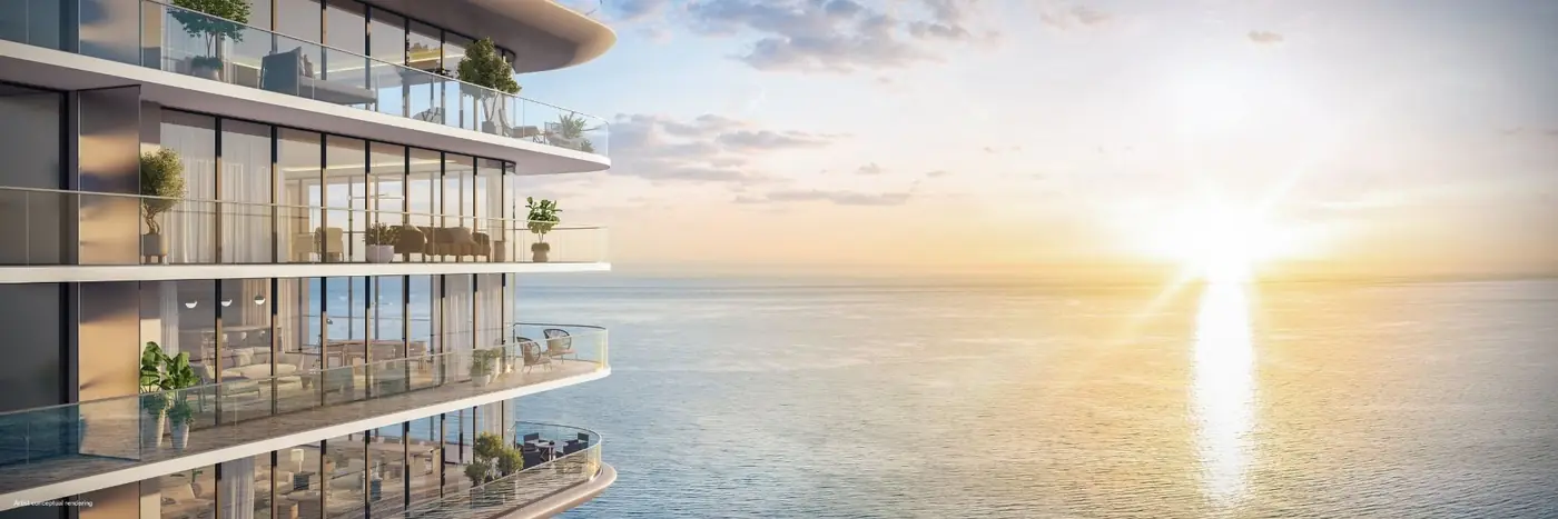 Sacadas com vista panorâmica para o oceano